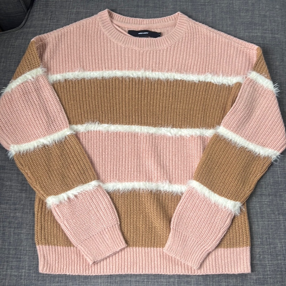 Vero moda striped knit sweater - medium